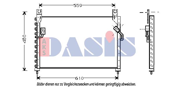 AKS DASIS Lauhdutin, ilmastointilaite 112180N